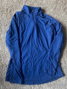 Riding Sport - Long Sleeve Quarter Zip - Small - Blue